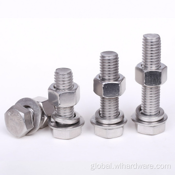 Hexagon Head Bolts 304 316 Stainless Steel Hexagon Head Hex Bolts Supplier